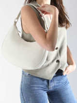Sac Porté épaule Oxer Cuir Etrier Blanc oxer EOXE017M-vue-porte