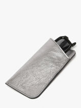 Sunglass Case Etincelle Irise Leather Etrier Silver etincelle irisee EETI5017-vue-porte