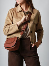 Sac Bandoulire S Lasso Cuir Etrier Marron lasso ELAS152S-vue-porte