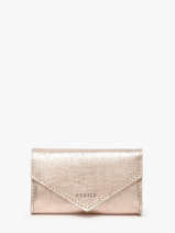 Porte-monnaie Cuir Etrier Rose etincelle irisee EETI5018