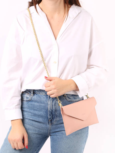 Medium Leather Paddock Clutch Bag Etrier Pink paddock TLOS1670 other view 1