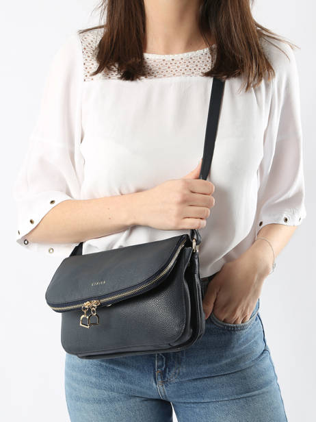 Medium Leather Tradition Crossbody Bag Etrier Blue tradition ETRA059M other view 1