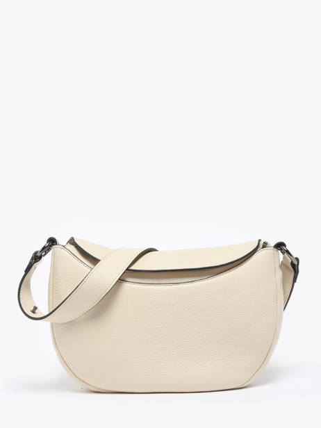 Crossbody Bag Manege Leather Etrier Beige manege EMAN077M