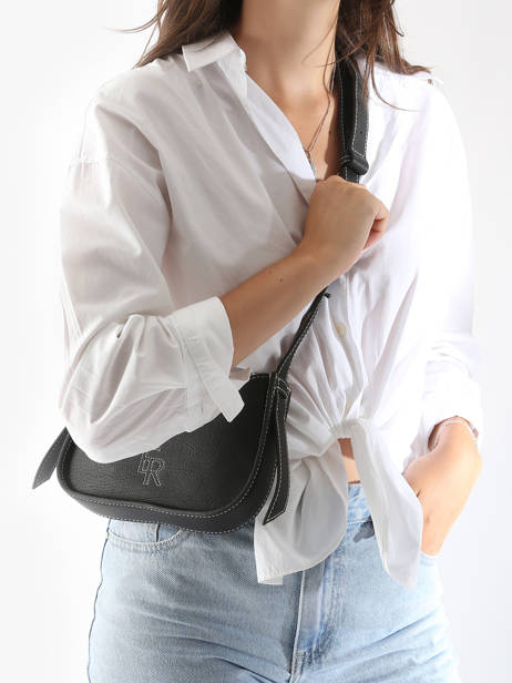 Shoulder Bag Foudre Leather Etrier Black foudre EFOD089S other view 1