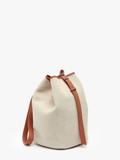 Crossbody Bag Backpack M Cavalier Toile Etrier Beige cavalier toile ECLT126M other view 3