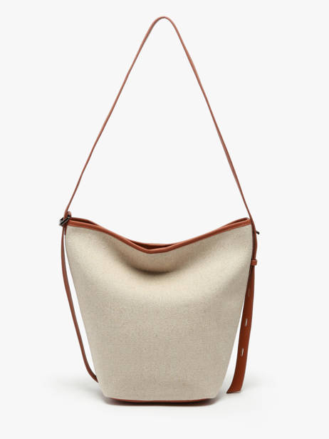 Crossbody Bag Backpack M Cavalier Toile Etrier Beige cavalier toile ECLT126M other view 5