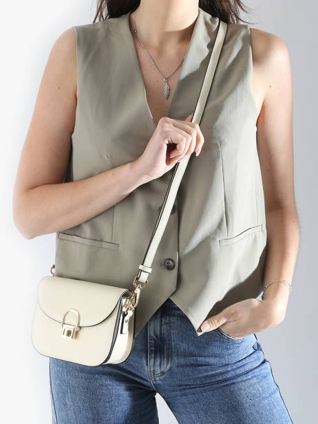 Sac BandouliÃ¨re Altair Cuir Etrier Beige altair EALA081S vue secondaire 1