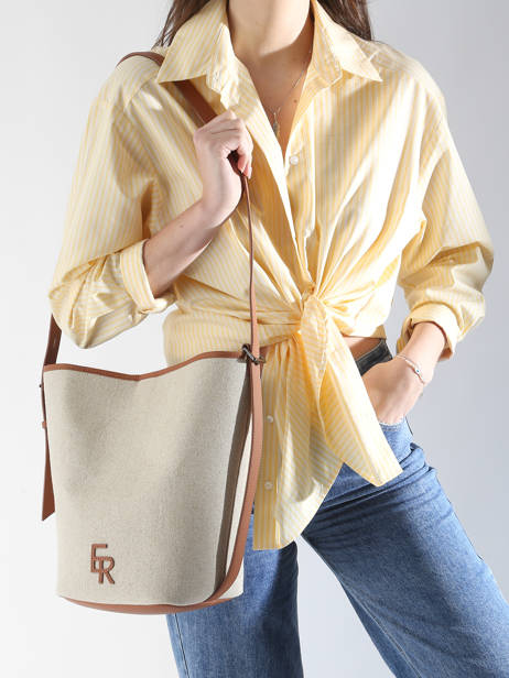 Crossbody Bag Backpack M Cavalier Toile Etrier Beige cavalier toile ECLT126M other view 1