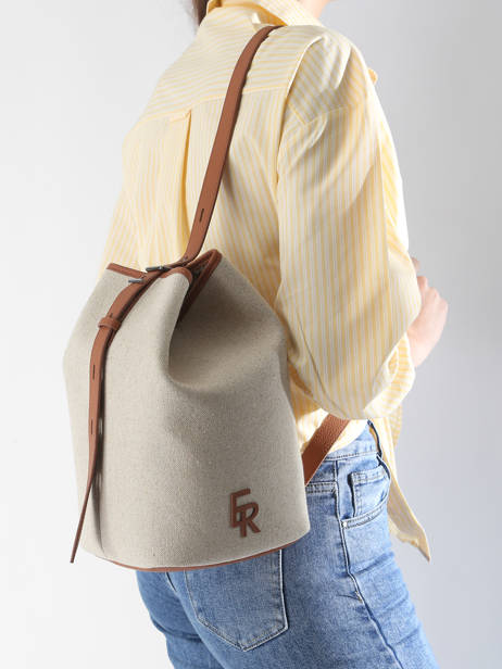 Crossbody Bag Backpack M Cavalier Toile Etrier Beige cavalier toile ECLT126M other view 2