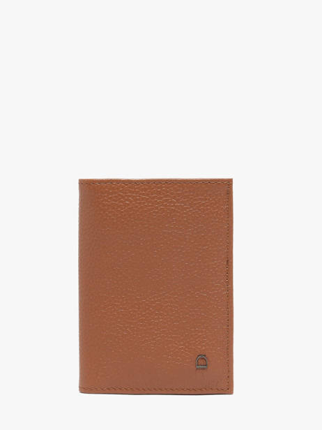 Portefeuille Porte-monnaie Madras Cuir Etrier Marron madras EMAD941