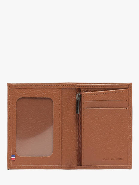 Portefeuille Porte-monnaie Madras Cuir Etrier Marron madras EMAD941 vue secondaire 1