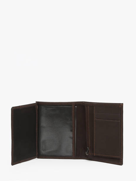 Leather Wallet Oil Etrier Brown oil EOIL140 other view 2