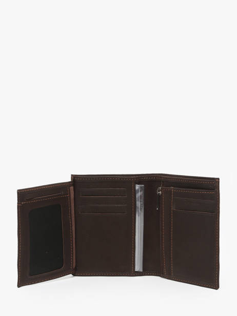 Wallet With Coin Purse Oil Leather Etrier Brown oil EOIL142 other view 2