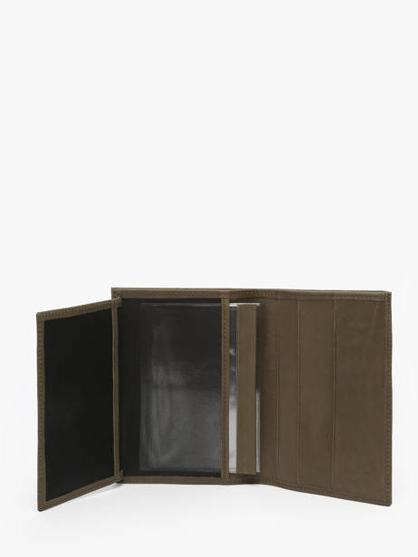 Leather Wallet Oil Etrier Green oil EOIL528 other view 2