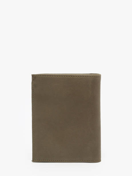 Wallet With Coin Purse Oil Leather Etrier Green oil EOIL142 other view 3