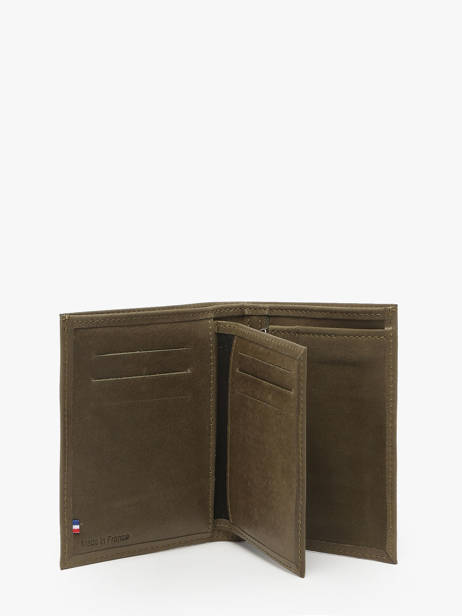 Leather Wallet Oil Etrier Green oil EOIL247 other view 1