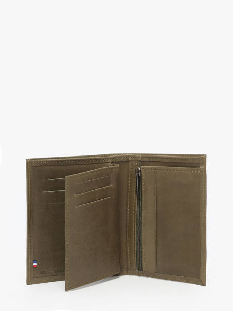 Leather Wallet Oil Etrier Green oil EOIL247 other view 2