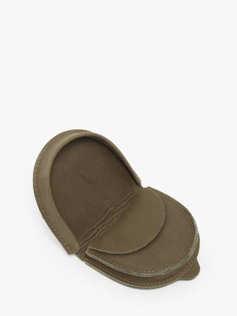 Porte-monnaie Oil Cuir Etrier Vert oil EOIL044 vue secondaire 1