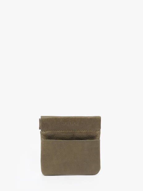 Porte-monnaie Oil Cuir Etrier Vert oil EOIL5005