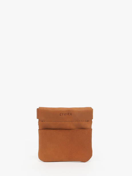 Porte-monnaie Oil Cuir Etrier Marron oil EOIL5005