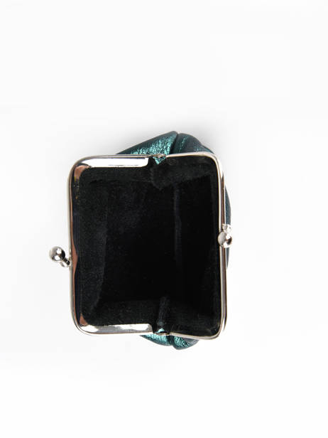 Porte-monnaie Etincelle Irisée Cuir Etrier Vert etincelle irisee EETI654 vue secondaire 1