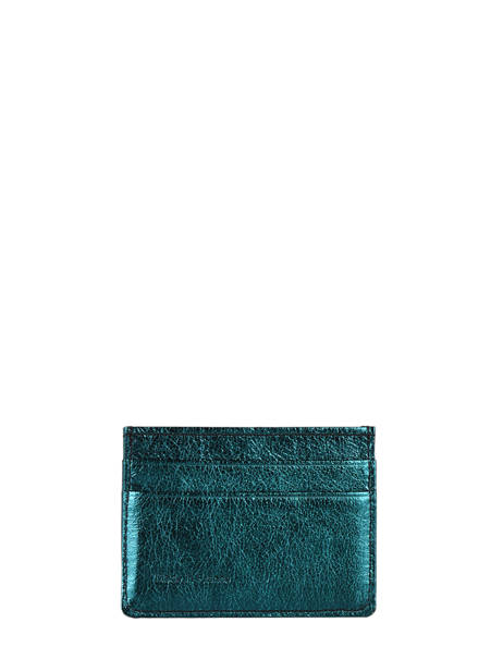 Card Holder Leather Etincelle Irisée Etrier Green etincelle irisee EETI011 other view 2
