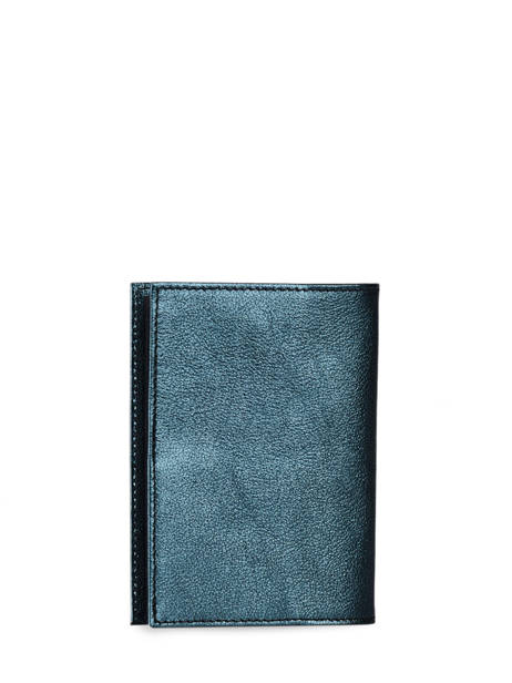 Leather Etincelle Irisée Passport Holder Etrier Green etincelle irisee EETI025 other view 2