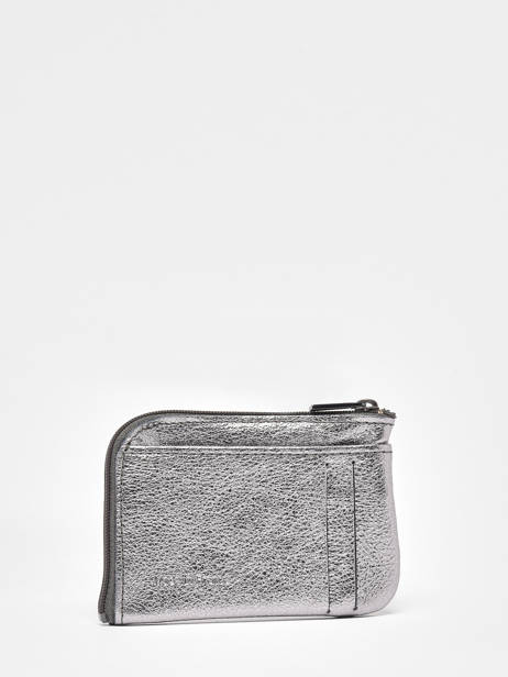 Coin Purse Leather Etincelle Irisée Etrier Silver etincelle irisee EETI811 other view 2