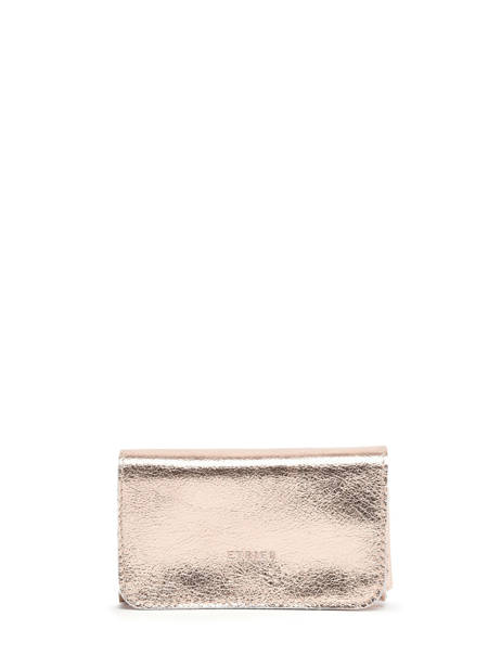 Leather Coin Purse Etincelle Irisée Etrier Gold etincelle irisee EETI650